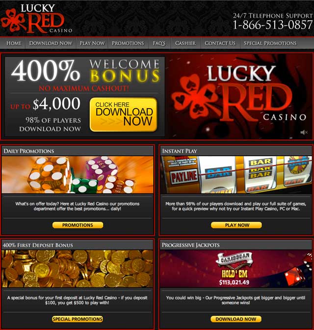 Best Bonus USA online casino - Lucky Red Casino